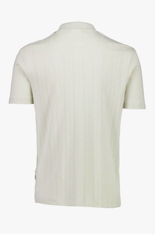 Hovedbilde Lindbergh Jacquard Polo Shirt 30-404115 - Light Stone