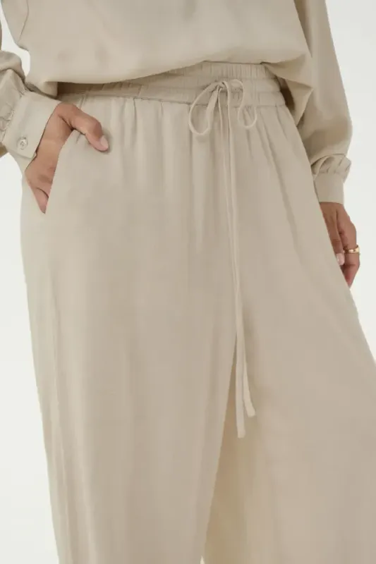 KAMilia Cropped Wide Pants 10509666 - Feather Grey 151305