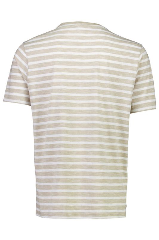 JACK´S Striped T-shirt 3-400108 - Sand/Hvite