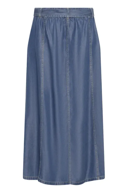 Hovedbilde BYKosmo Wide Skirt 20818784 - Mid Blue Denim 200461