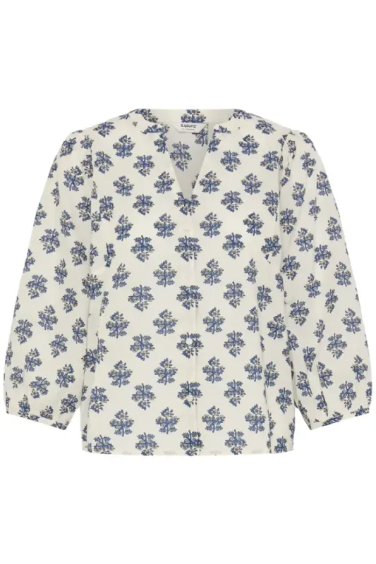 BYGanga Shirt 20819245 - Birch Blue Flower 900010383