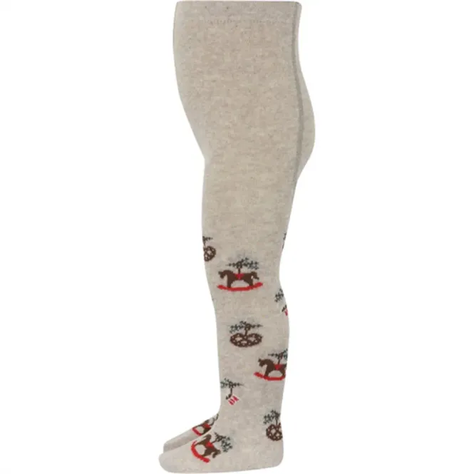 Hovedbilde MP Jul Strømpebukse 10 39109 - Beige Melange 108