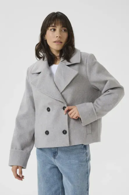 Hovedbilde KAmilia coat 10510068 - Light grey melange