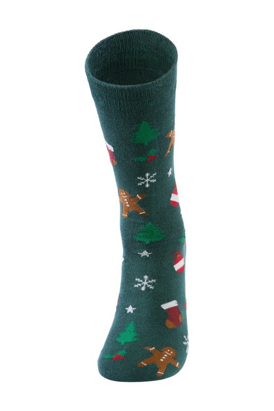 Hovedbilde Lindbergh Christmas Bamboo Socks 30-991114 - green