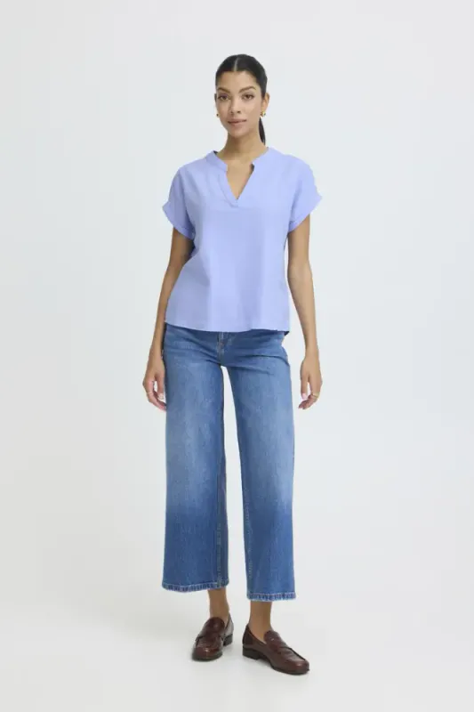 BYFalakka V Blouse 20818823 -  Windsurfer Blue 154031