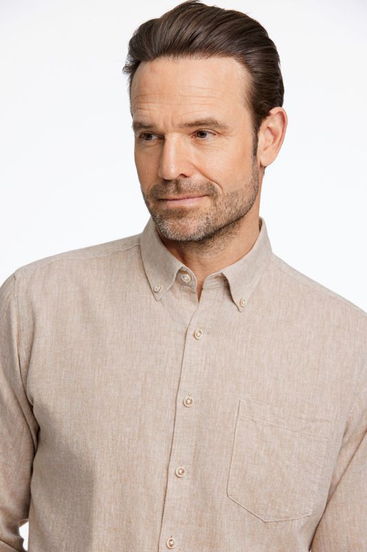 Hovedbilde Jack´s Cotton/linen LS Shirt 3-210076 - Mid Sand