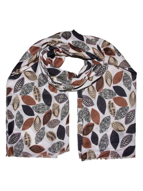 Hovedbilde Intex Skjerf 799418 - 90x180 cm Beige/Blader