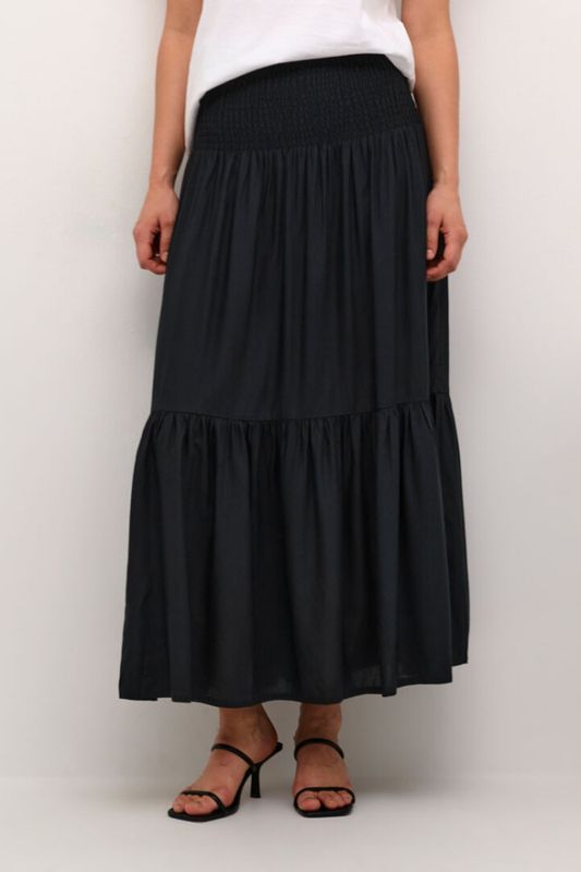 Hovedbilde Kaffe Maxi Smock Skirt 10508816 - Black Deep 100121