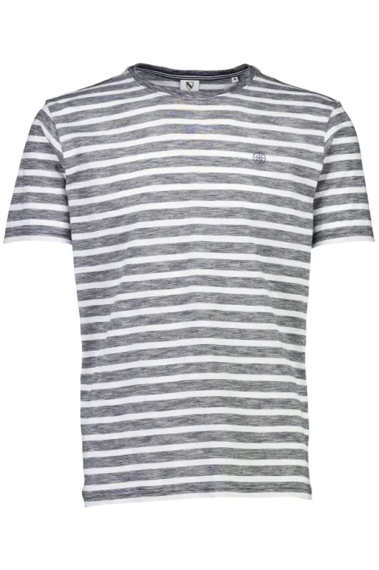 JACK´S Striped T-shirt 3-400108 - Navy/Hvite