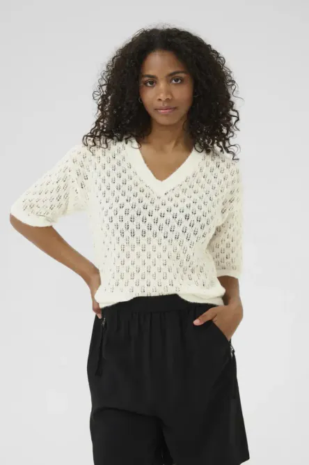 Hovedbilde Kaloriene V-neck 10510171 - 110602 chalk