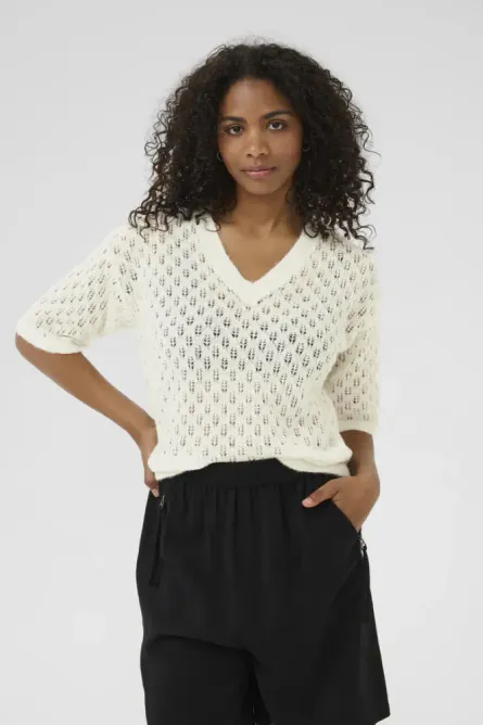 Hovedbilde Kaloriene V-neck 10510171 - 110602 chalk
