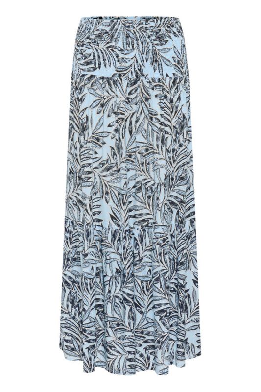 Hovedbilde Kaffe Maxi Smock Skirt 10508816 - Blue Leaf 107562