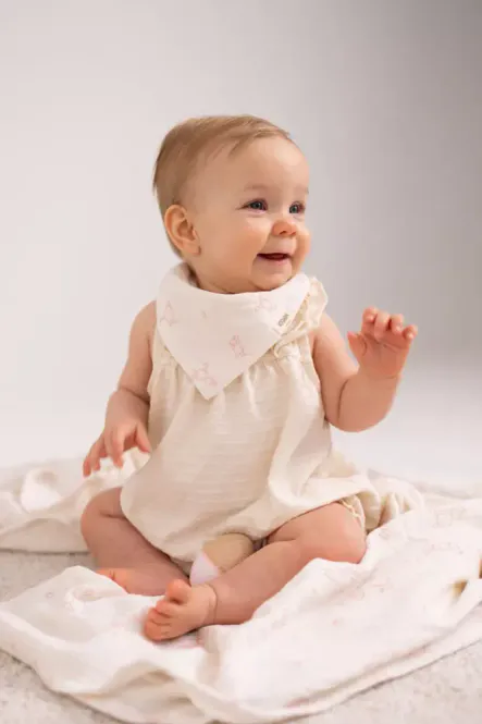 Hovedbilde Moomin Bandana Bib 2 pk 6915 - Lys Rosa/Hvit