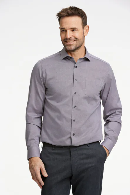 Hovedbilde Jack´s Structure Shirt 3-220208 - Brown/Grey 2