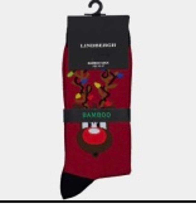 Hovedbilde Lindbergh Christmas Bamboo Socks 30-991163 - red
